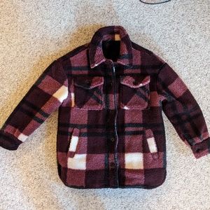 Women's stoic Sherpa button jacket size small